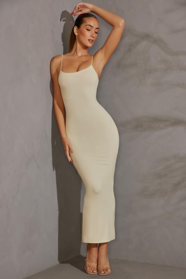 Oh Polly Cheska Scoop Neck Maxi Dress N80H151 Ivory