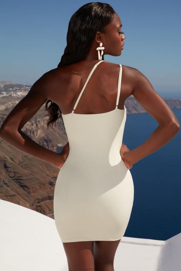 Oh Polly Beach Daze Asymmetric Cut Out Mini Dress N80H489 Ivory