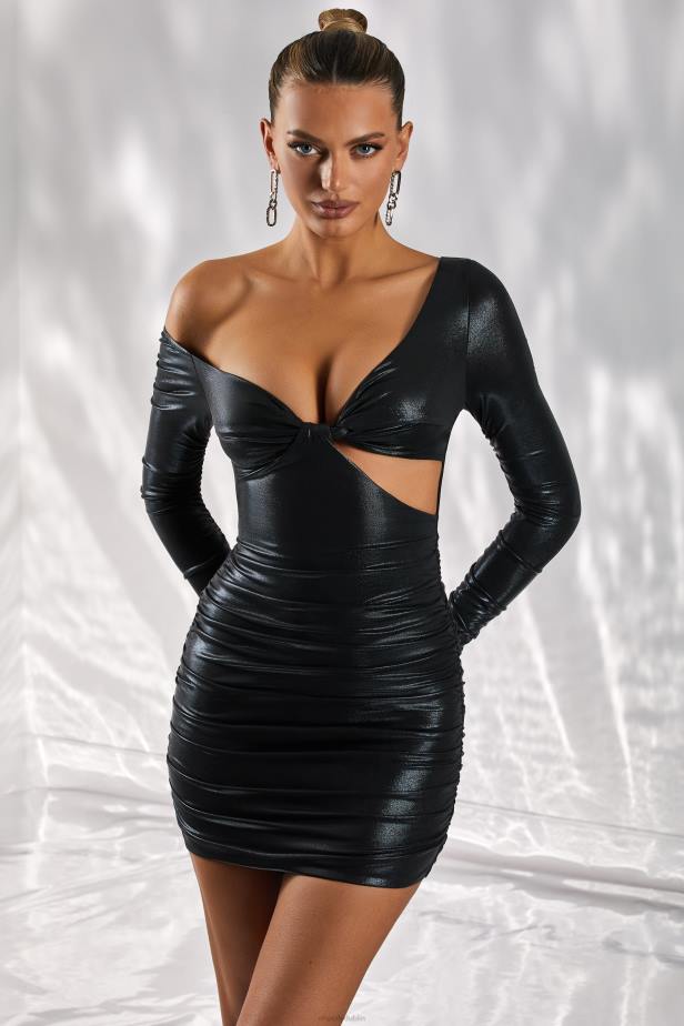 Oh Polly Perfect For Me Cut Out Mini Dress N80H417 Black