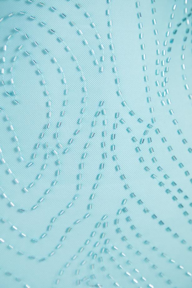 Oh Polly Toulouse Embellished Twist Neck Mini Dress N80H477 Aqua