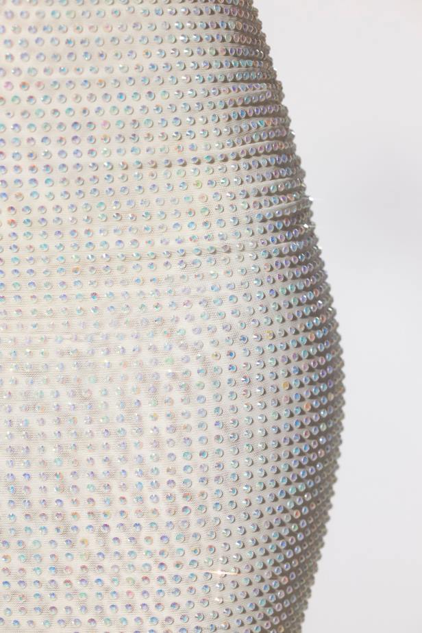 Oh Polly Daleyza Embellished Strapless Evening Gown N80H25 Ivory