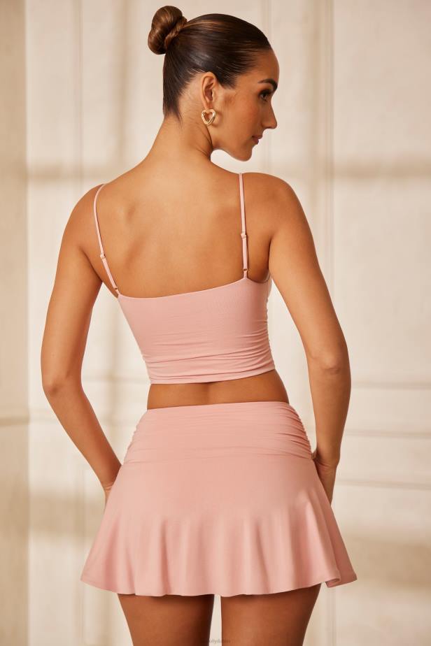 Oh Polly Cuore Ruched Micro Mini Skort N80H780 Pink