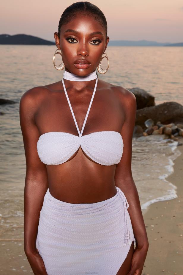 Oh Polly Golden Glow Halter Neck Crochet Crop Top N80H691 Lilac